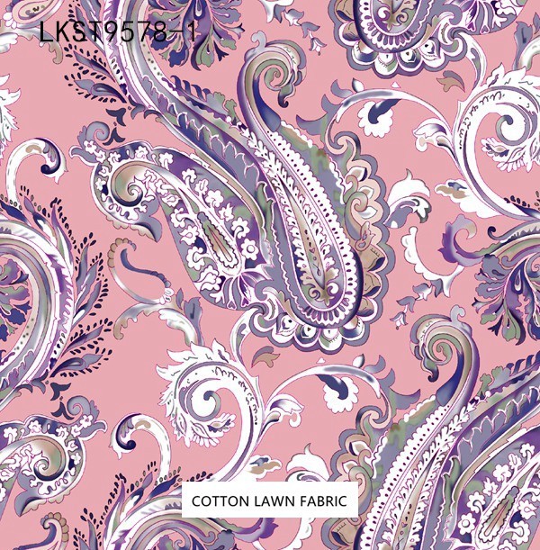 100% Cotton Lawn Fabric,LANKING TEX,Low Moq Printing Best  Quality  100% Cotton Lawn Fabric