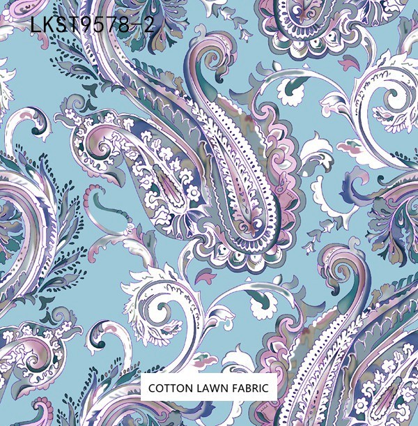 100% Cotton Lawn Fabric,LANKING TEX,Low Moq Printing Best  Quality  100% Cotton Lawn Fabric