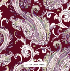 100% Cotton Lawn Fabric,LANKING TEX,Low Moq Printing Best  Quality  100% Cotton Lawn Fabric