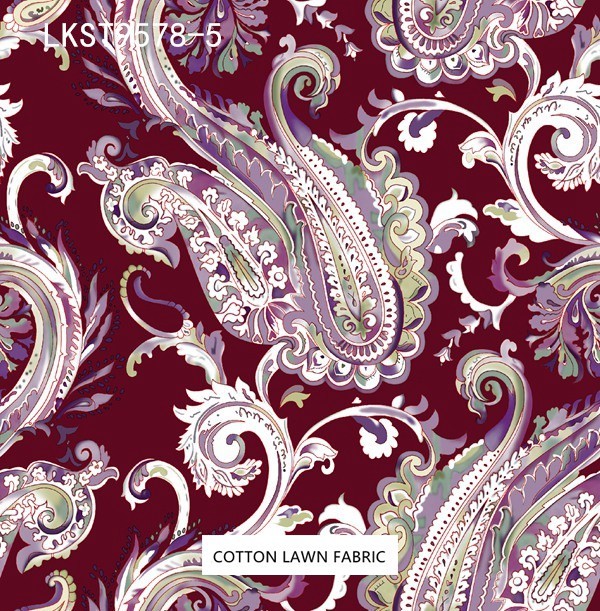 100% Cotton Lawn Fabric,LANKING TEX,Low Moq Printing Best  Quality  100% Cotton Lawn Fabric
