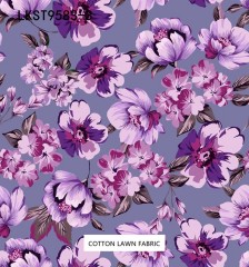 100% Cotton Lawn Fabric,LANKING TEX,Low Moq Printing Best  Quality  100% Cotton Lawn Fabric