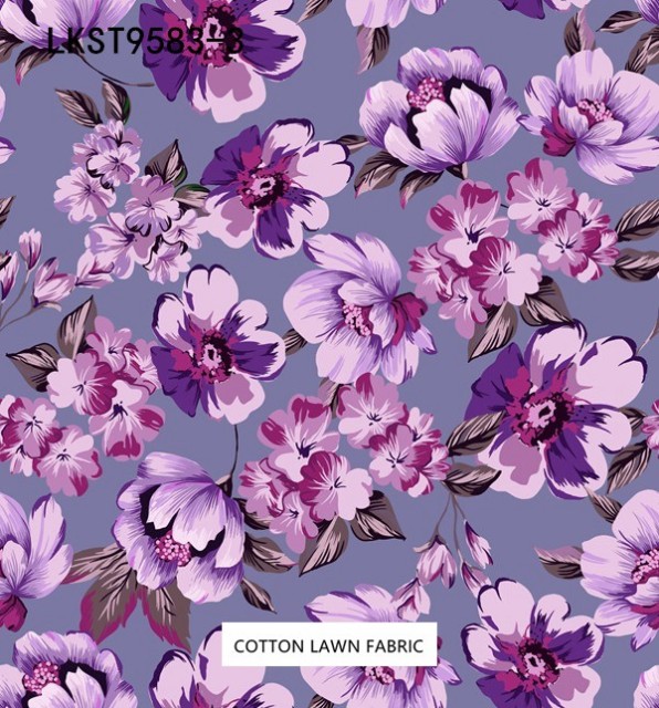 100% Cotton Lawn Fabric,LANKING TEX,Low Moq Printing Best  Quality  100% Cotton Lawn Fabric