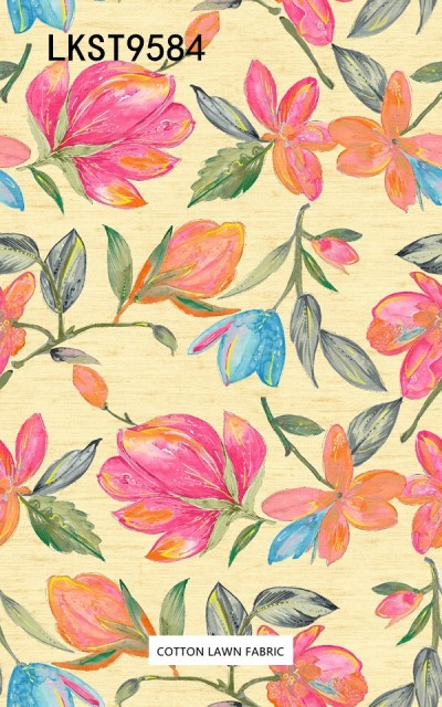 100% Cotton Lawn Fabric,LANKING TEX,Low Moq Printing Best  Quality  100% Cotton Lawn Fabric