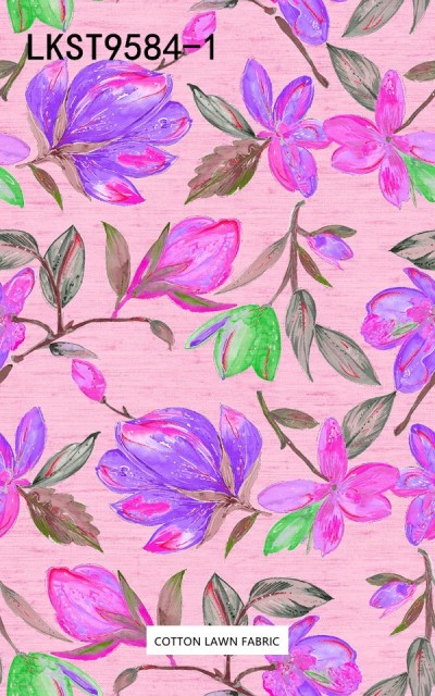 100% Cotton Lawn Fabric,LANKING TEX,Low Moq Printing Best  Quality  100% Cotton Lawn Fabric