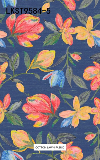 100% Cotton Lawn Fabric,LANKING TEX,Low Moq Printing Best  Quality  100% Cotton Lawn Fabric