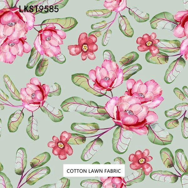 100% Cotton Lawn Fabric,LANKING TEX,Low Moq Printing Best  Quality  100% Cotton Lawn Fabric