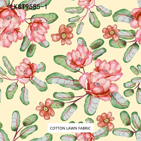 100% Cotton Lawn Fabric,LANKING TEX,Low Moq Printing Best  Quality  100% Cotton Lawn Fabric