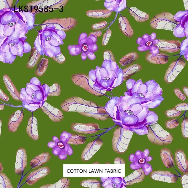 100% Cotton Lawn Fabric,LANKING TEX,Low Moq Printing Best  Quality  100% Cotton Lawn Fabric