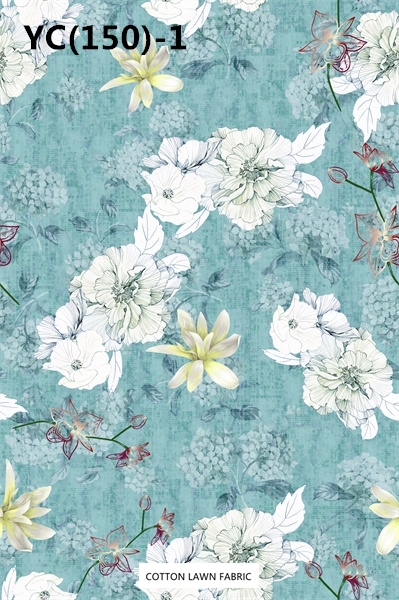 100% Cotton Lawn Fabric,LANKING TEX,Low Moq Printing Best  Quality  100% Cotton Lawn Fabric