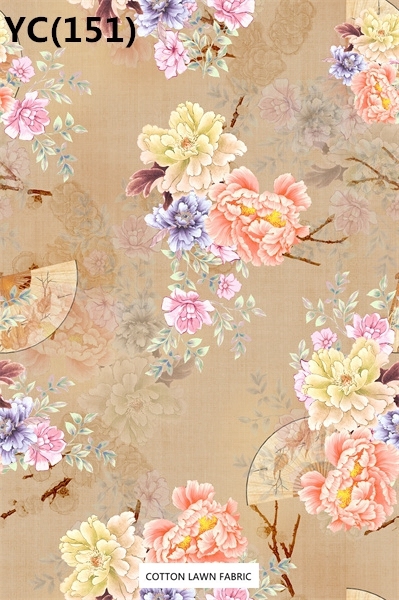 100% Cotton Lawn Fabric,LANKING TEX,Low Moq Printing Best  Quality  100% Cotton Lawn Fabric