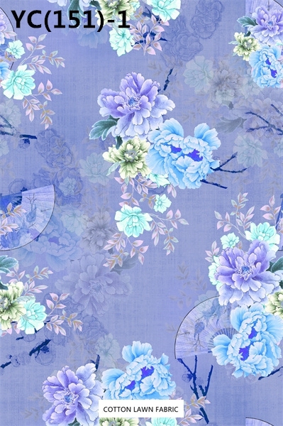 100% Cotton Lawn Fabric,LANKING TEX,Low Moq Printing Best  Quality  100% Cotton Lawn Fabric