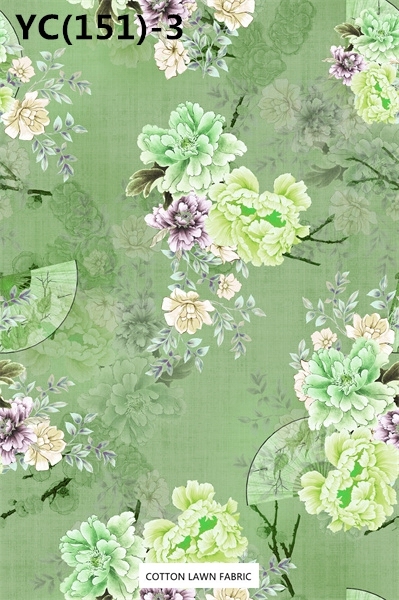 100% Cotton Lawn Fabric,LANKING TEX,Low Moq Printing Best  Quality  100% Cotton Lawn Fabric