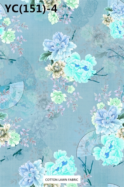 100% Cotton Lawn Fabric,LANKING TEX,Low Moq Printing Best  Quality  100% Cotton Lawn Fabric