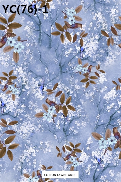 100% Cotton Lawn Fabric,LANKING TEX,Low Moq Printing Best  Quality  100% Cotton Lawn Fabric