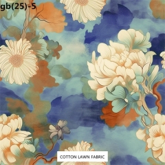 100% Cotton Lawn Fabric,LANKING TEX,Low Moq Printing Best  Quality  100% Cotton Lawn Fabric