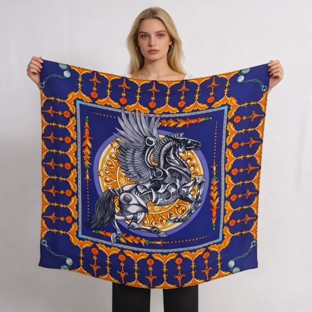 Silk  Scarf,LANKING TEX,Silk  Scarf