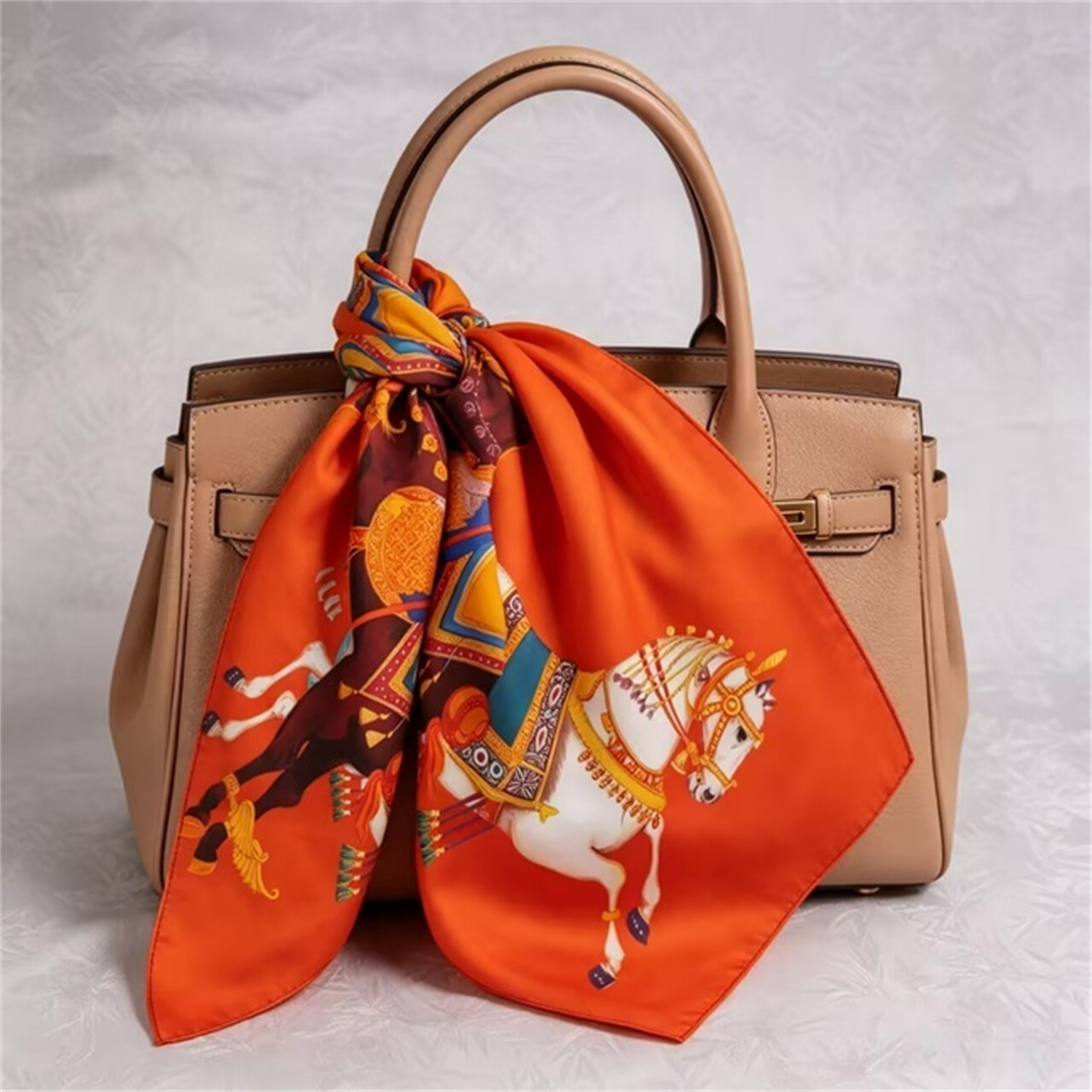 Doulbe Side Printed Silk  Scarf,LANKING TEX,Doulbe Side Printed Silk  Scarf