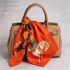 Doulbe Side Printed Silk  Scarf,LANKING TEX,Doulbe Side Printed Silk  Scarf