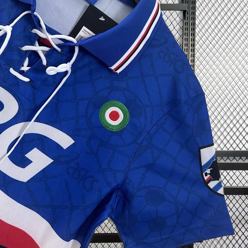 Retro 1994-95 Sampdoria Home Retro Football jersey