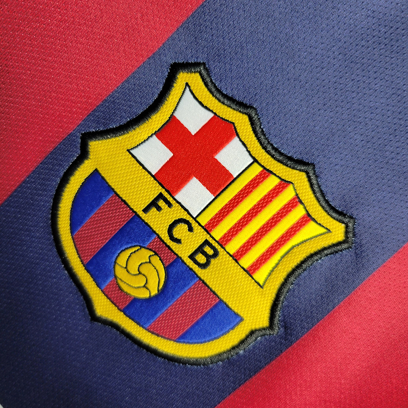 Retro 2014-15 Barcelona Home Retro MESSI PIQUE XAVI A.INISTA SUAREZ NEYMAR JR Football jersey
