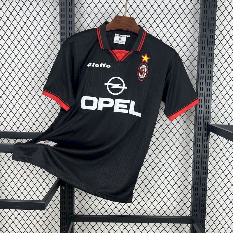 Retro 1997-98 AC Milan Third Away Retro BAGGIO BARESI VIEIRA ALBERRTINI Football jersey