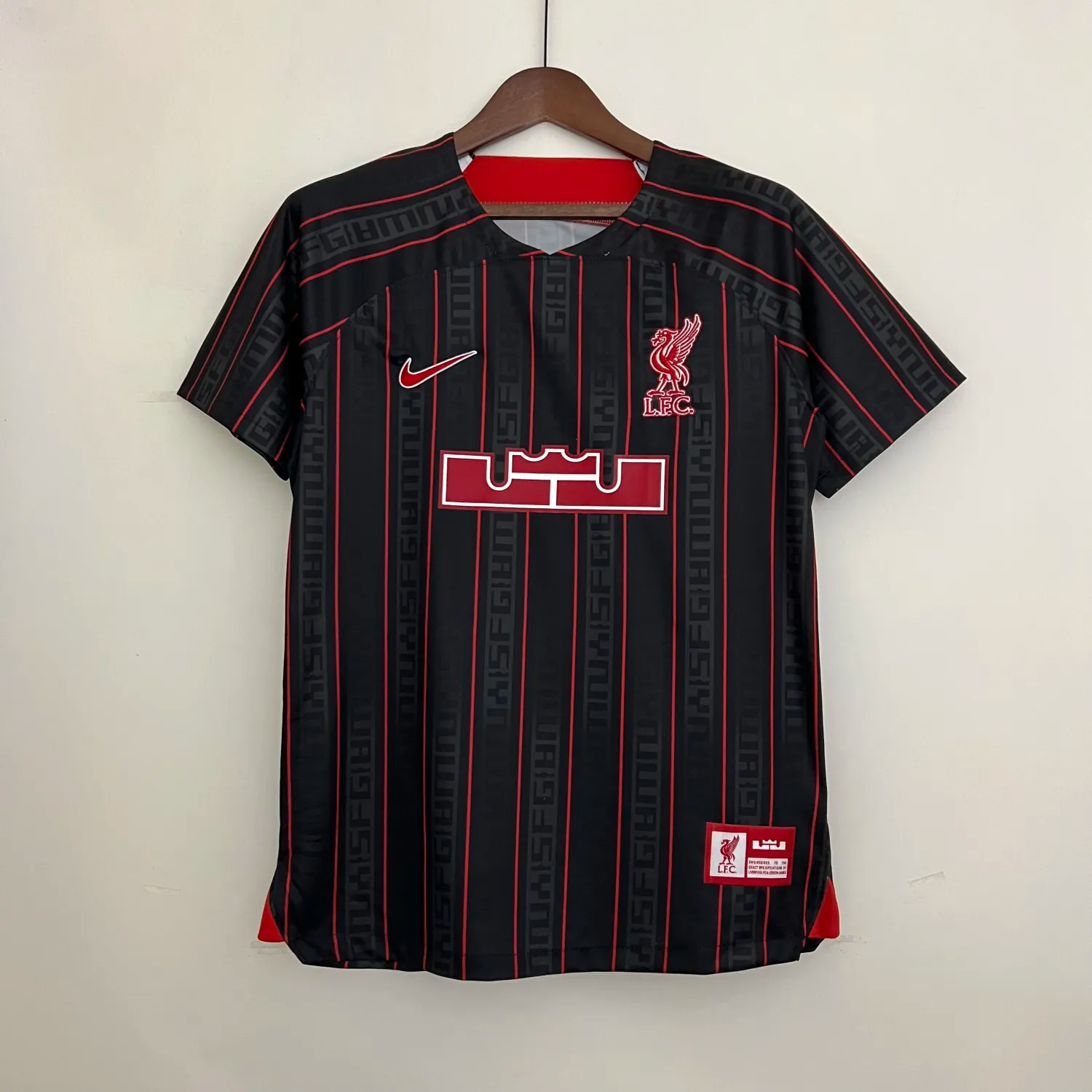 2023-24 Liverpool Black x JAMES Football jersey
