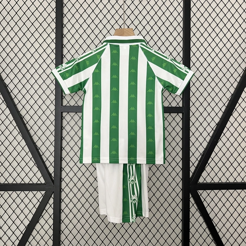 Retro Kids 1995-97 Kids Real Betis Home retro football jersey