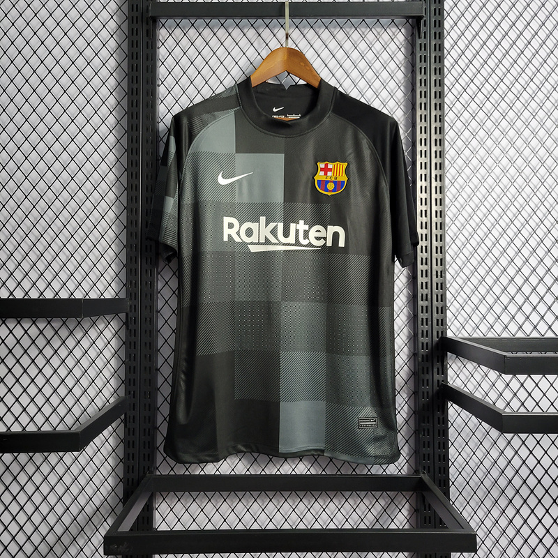 Retro 2021-22 Barcelona retro Black Goalkeeper Football jersey