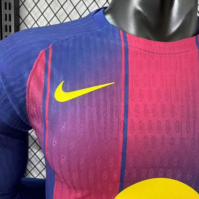 Player 2025-26 Barcelona Home Long sleeves Football jersey