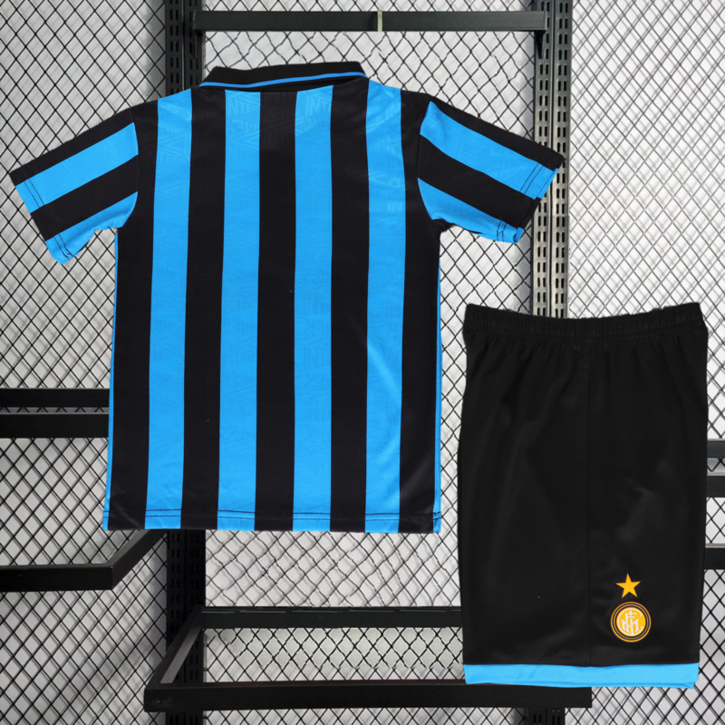 Retro Kids 1992-94 Kids Inter Milan Home Retro Football jersey