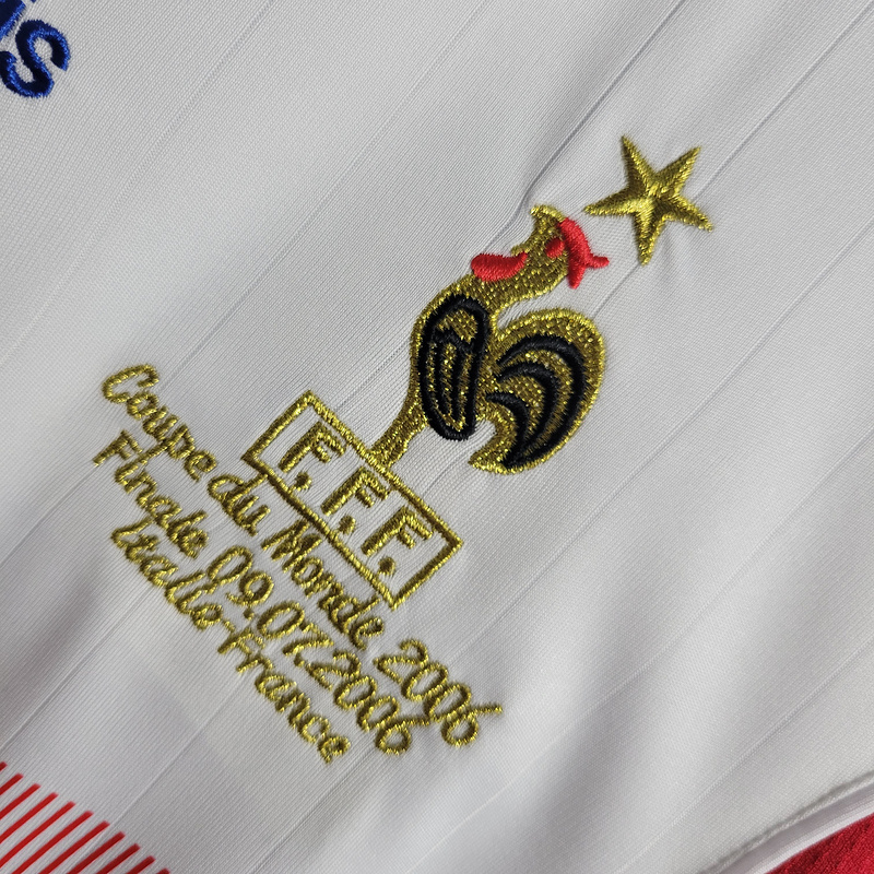Retro 2006 France away Retro 10#ZIDANE HENRY VIEIRA ZIDANE SOSANNAH Football jersey