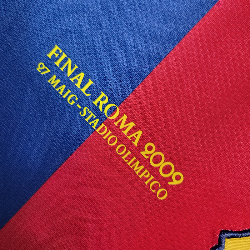 Retro 2008-09 Barcelona Home Retro UCL MESSI PIQUE ETO'O XAVI A.INISTA ETO'O HENRY Football jersey