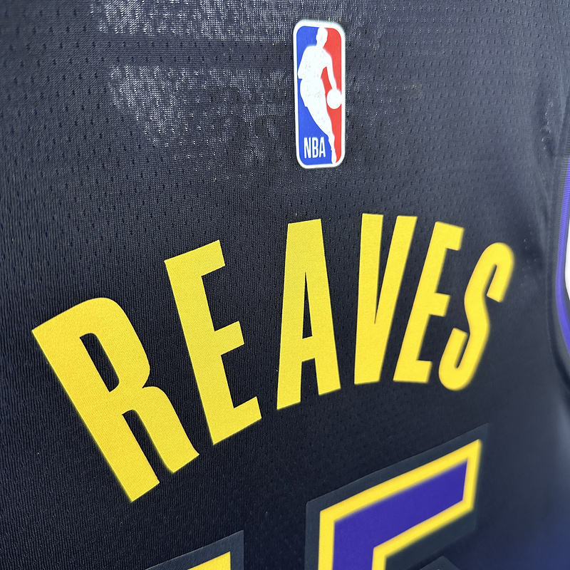 2025 NBA Lakers 15 REAVES Basketball Jersey