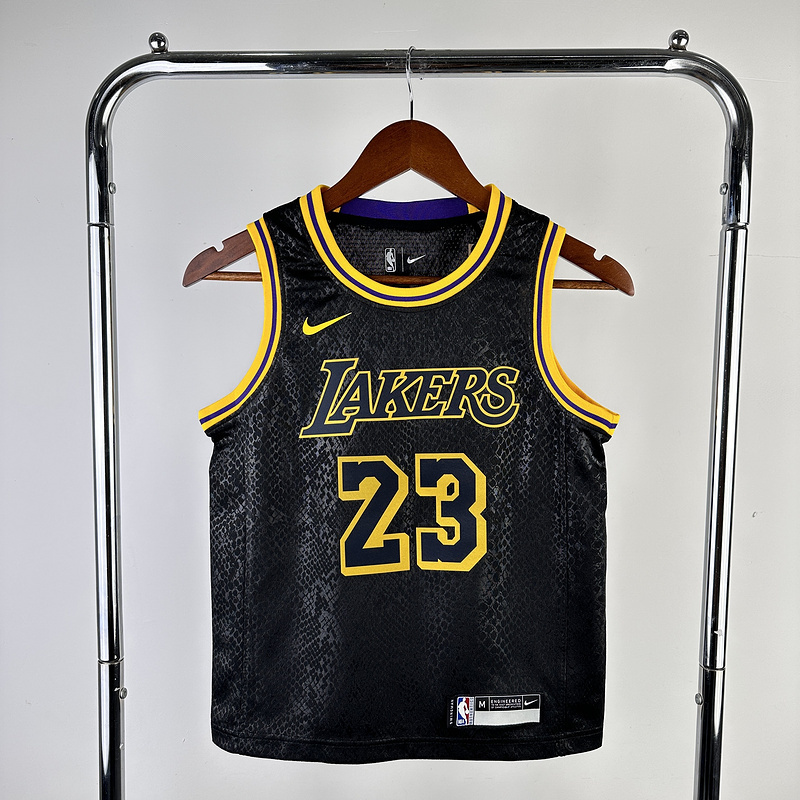Kids 2023 NBA Lakers 23 JAMES Basketball Jersey