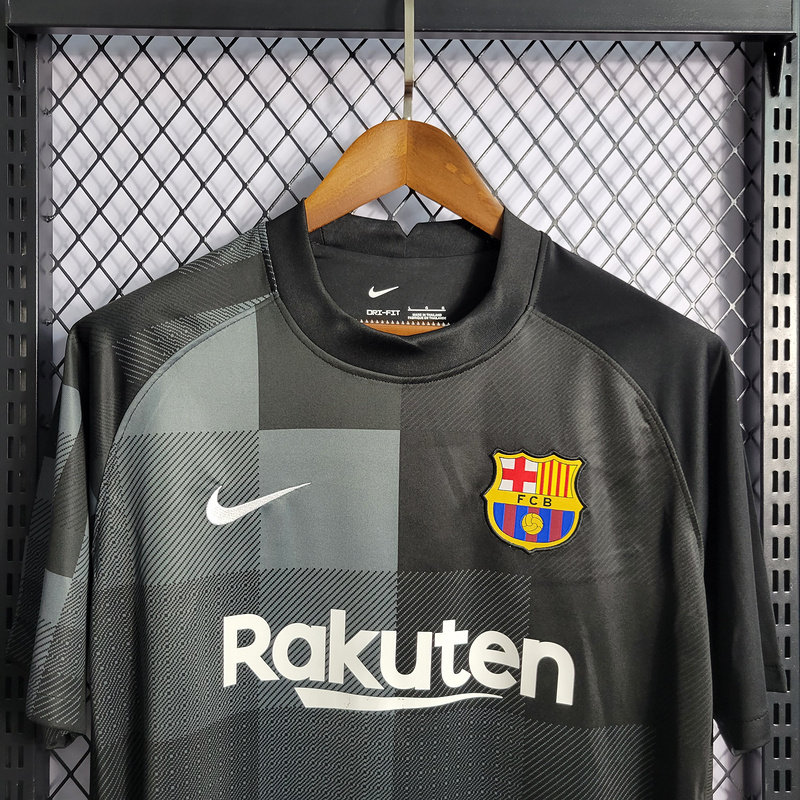 Retro 2021-22 Barcelona retro Black Goalkeeper Football jersey