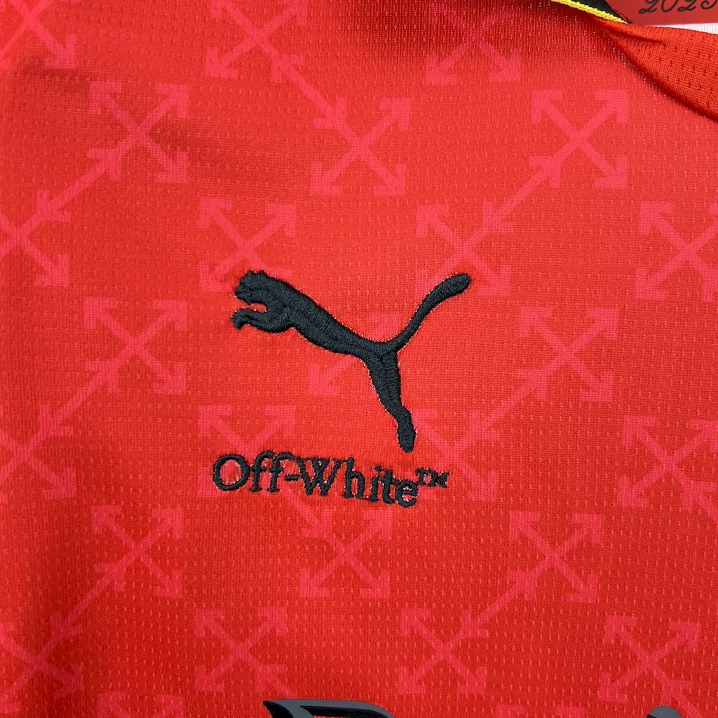 2024-25 AC Milan Co-Branded Red Edition Kids Football jersey