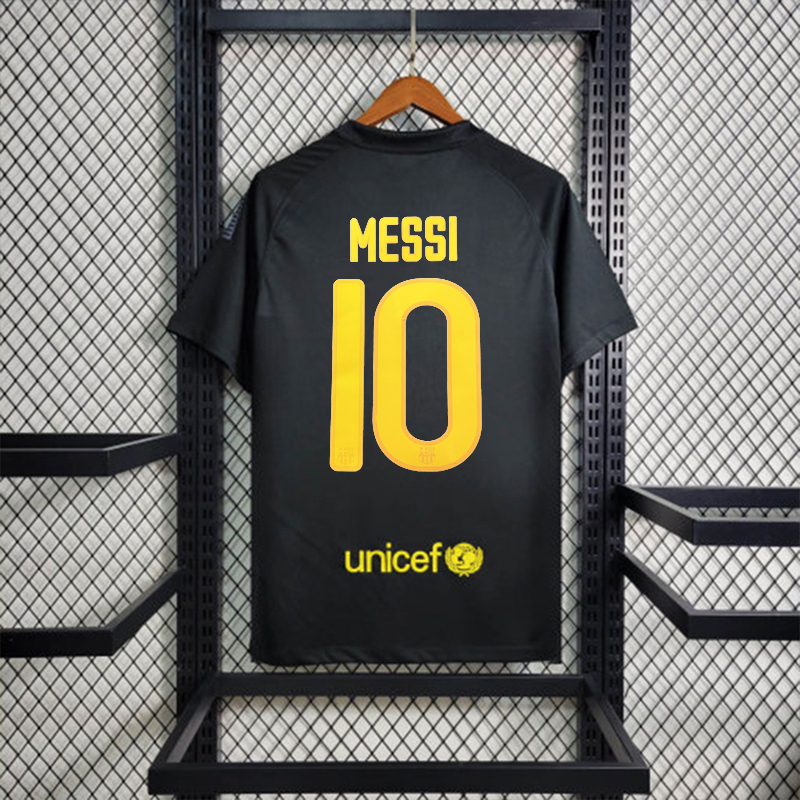 Retro 2011-12 Barcelona Away Retro MESSI PIQUE  XAVI A.INISTA PUYOL  DAVID VILLA Football jersey