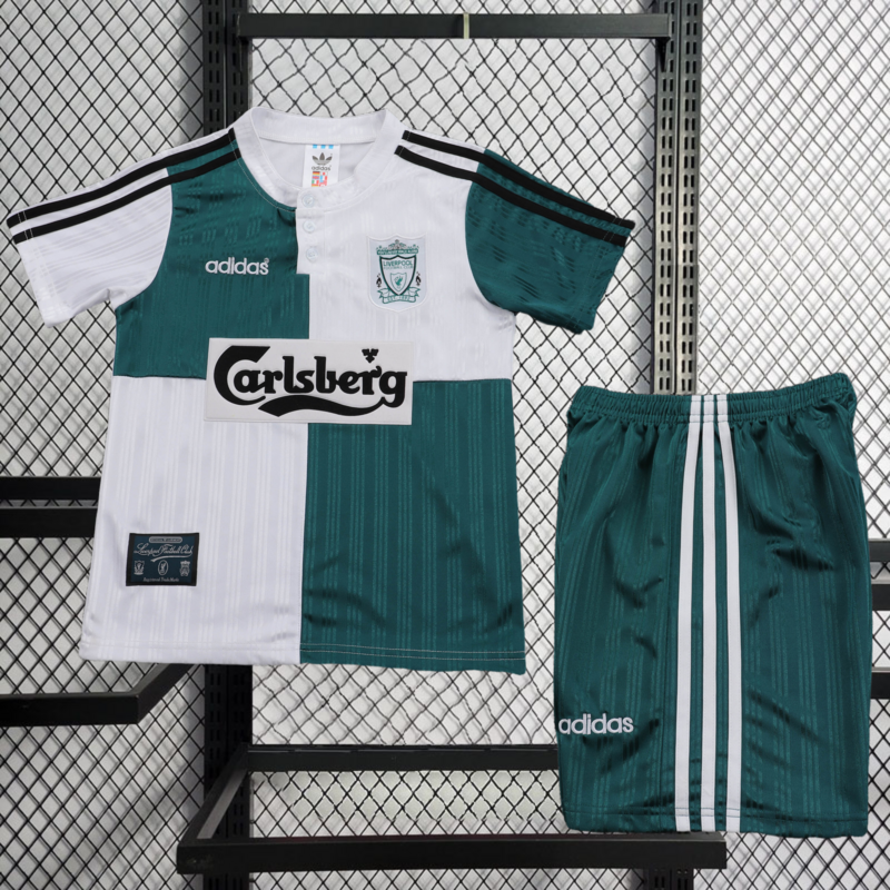 Retro 1995-96 Kids Liverpool Away Retro kids Football jersey