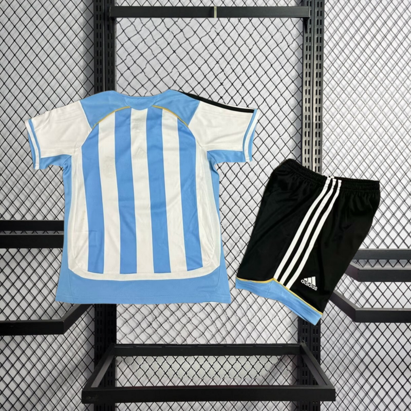 Retro KIDS 2006 KIDS Argentina Home Retro MESSI football jersey