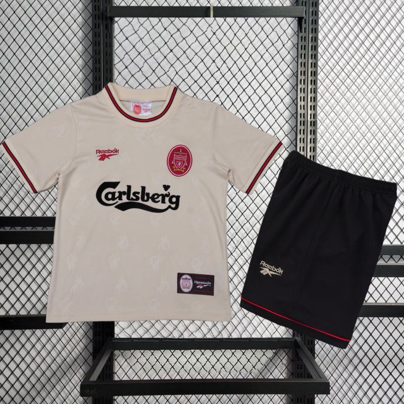 Retro kids 1996-97 KIDS Liverpool Away retro Football jersey