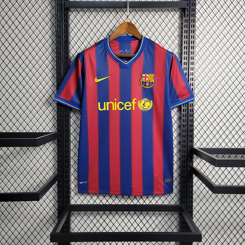 Retro 2009-10 Barcelona Home Retro MESSI PIQUE IBRAHIMOUIC XAVI A.INISTA PUYOL HENRY Football jersey