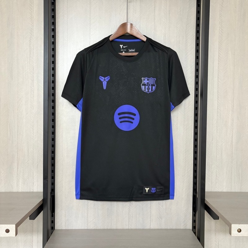 2025-26 Barcelona Away black Football jersey