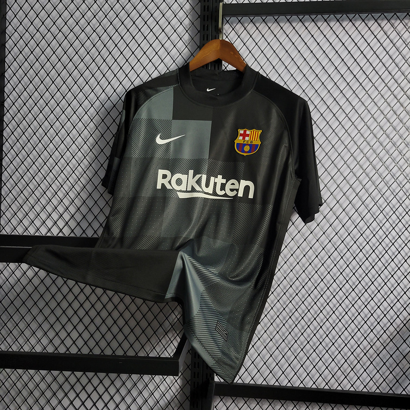 Retro 2021-22 Barcelona retro Black Goalkeeper Football jersey