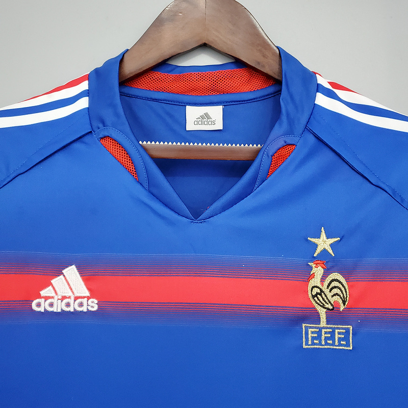 Retro 2004 France home Retro ZIDANE HENRY SUSANNAH CANTONA LIZARAZU Football jersey