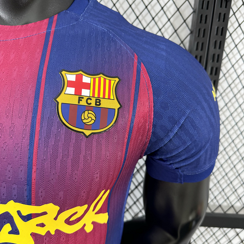 player 2025-26 Barcelona Travis Scott to feature on the Clásico jersey in conjunction with Spotify Football jersey