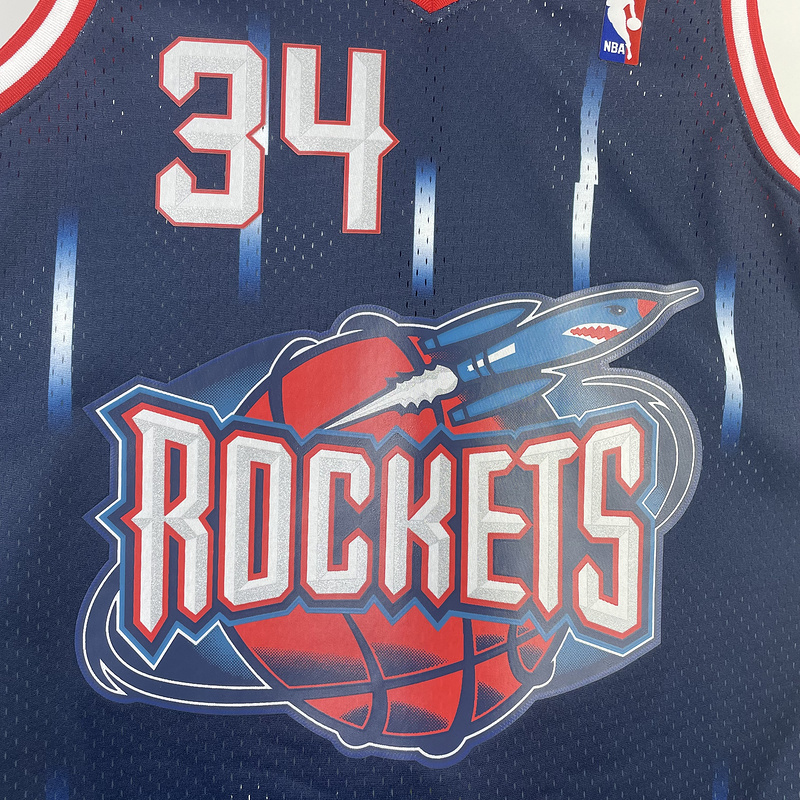 1999-00 NBA Houston Rockets 34 OLAJUWON Basketball jersey