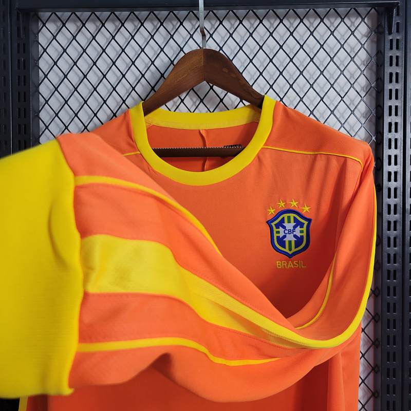 Retro Long Sleeve 1998 Brazil retro Goalkeeper Football jersey