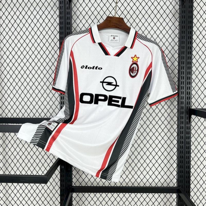 Retro 1997-98 AC Milan away Retro BAGGIO BARESI VIEIRA ALBERRTINI Football jersey