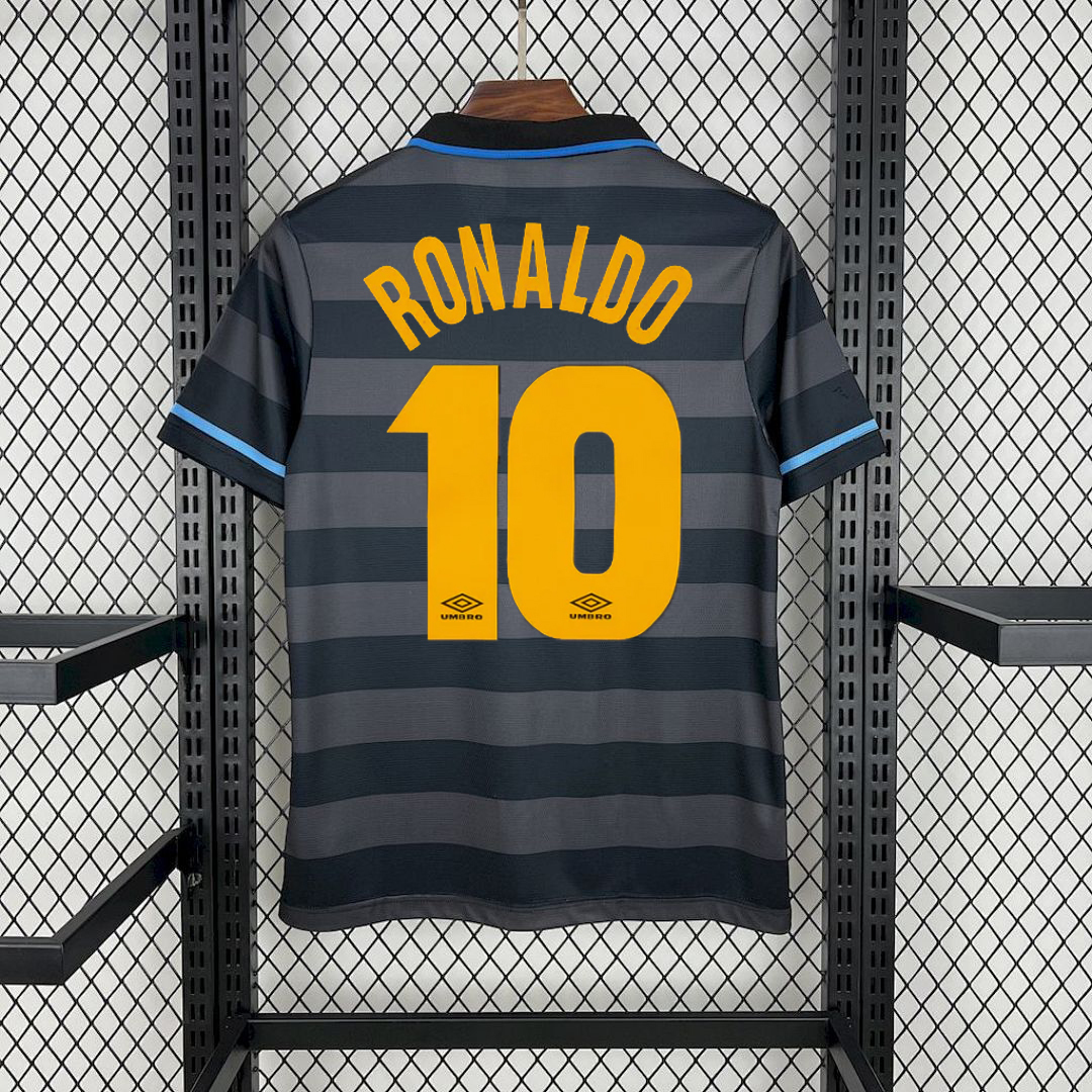 Retro 1997-98 Inter Milan Third away Retro RONALDO MORIERO ZAMORANO WINTER Football jersey