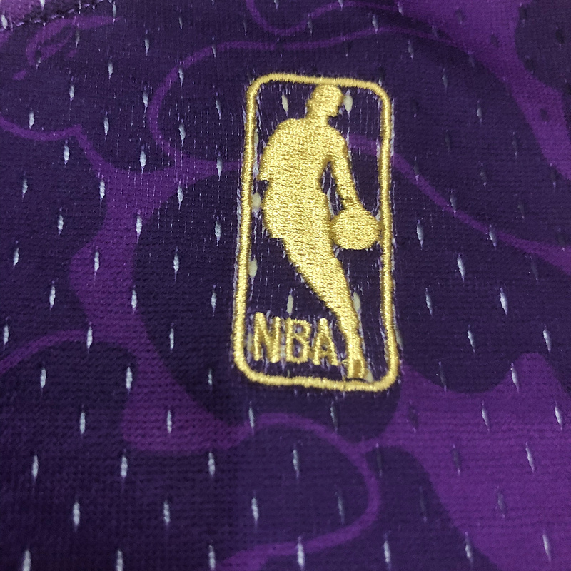 1996-97 NBA Lakers  93 BAPE Basketball Jersey